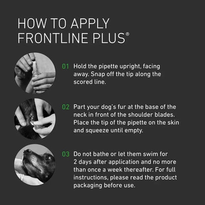 Frontline Plus Flea & Tick Treatment for Medium Dogs - 6 Pipettes