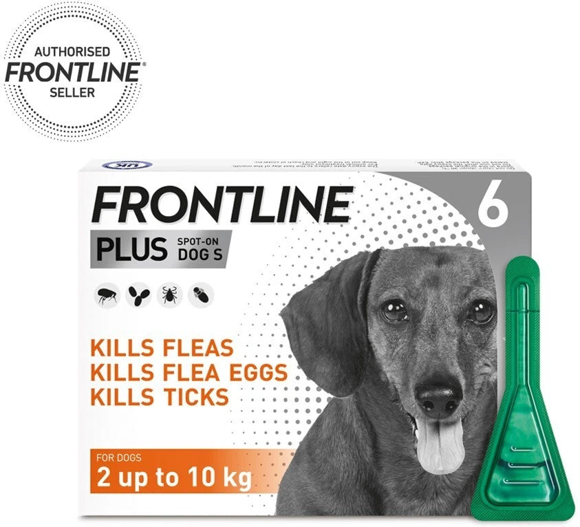 Frontline Plus Flea & Tick Treatment for Small Dogs - 6 Pipettes