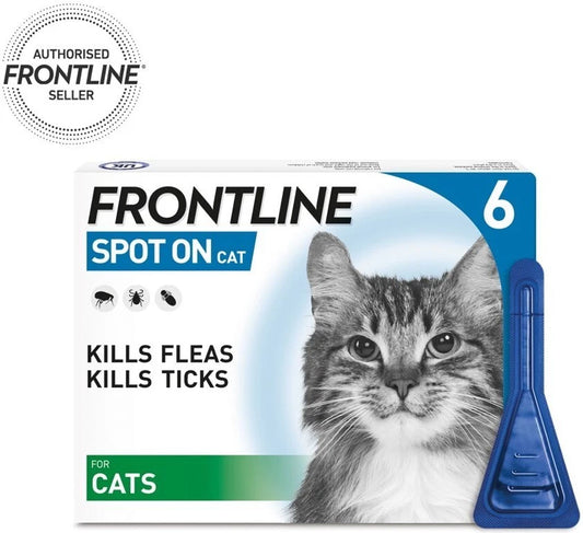 Frontline Spot On Flea & Tick Treatment for Cats - 6 Pipettes