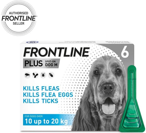 Frontline Flea & Tick Treatment for Medium Dogs - 6 Pipettes
